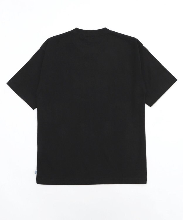 WEGO 【ユニセックス着用ITEM/MLサイズ展開】DISCUS　USAコットンブレンドクルーＴ ブラック