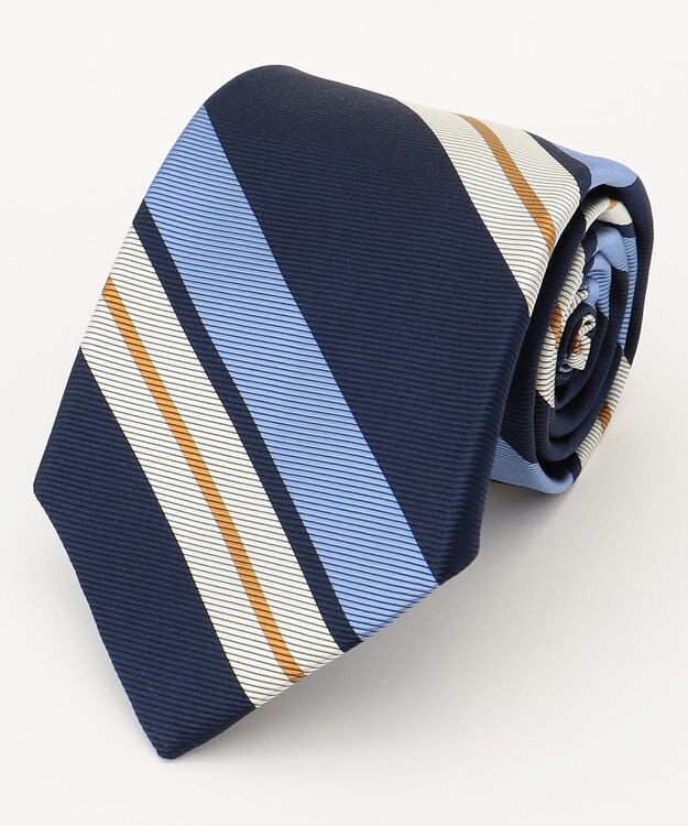 J.PRESS MEN 【JAPANESE TWILL&REPPE STRIPE COLLECTION】レジメンタルネクタイ ネイビー系1