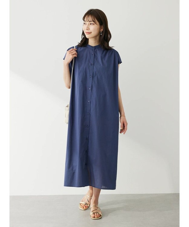 Green Parks ・Ｐｅｔｉｔ　Ｆｌｅｕｒ　カラーシャツワンピース Navy