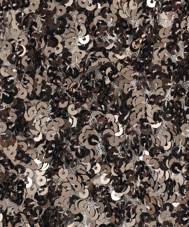 BEIGE， 【洗える】ALYSSUME / スパンコールストレッチニットスカート Khaki