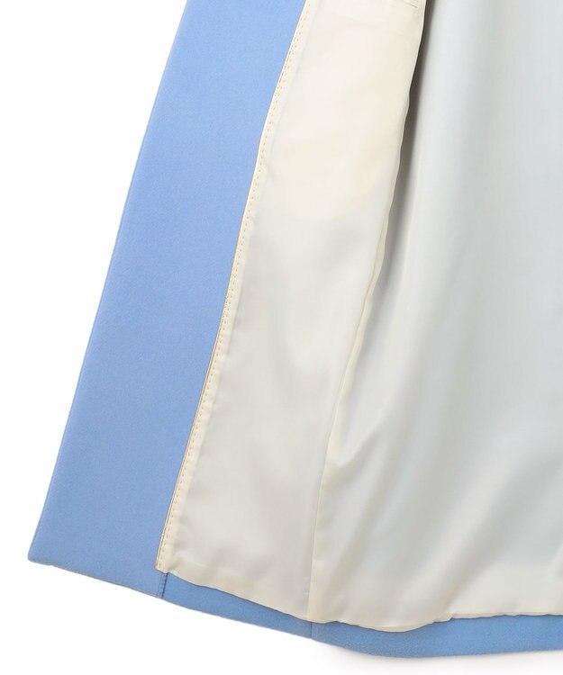 BEIGE， 【S-size】PASSY / ノーカラーロングコート Sax