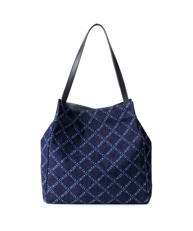 IBIZA バケーロ　ロゴデニム　セミショルダーバッグ 紺