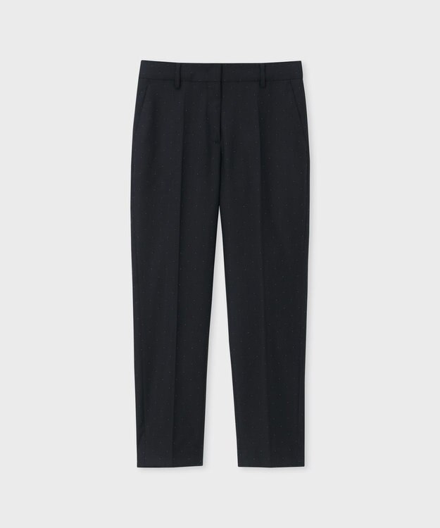 Paul Smith ドビーピンドット テーパードパンツ ネイビー