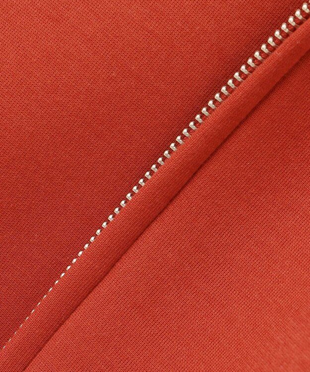 J.PRESS LADIES ダンボールジャージー ジップアップ パーカー オレンジ系