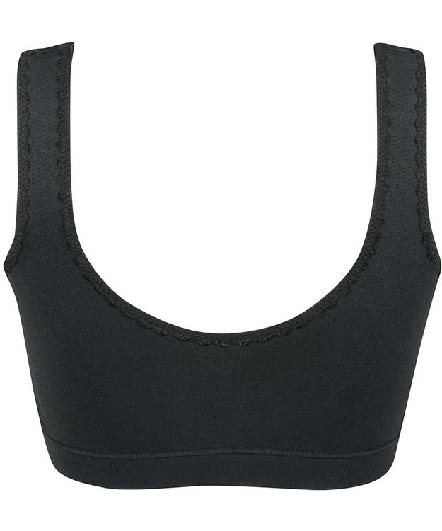 Wing ノンワイヤーブラ バストの脇流れを防ぐ 就寝中も日中のくつろぎタイムも 【ナイトアップブラ ルーム】 ブラジャー ナイトブラ KB3511 ウイング／ワコール ブラック