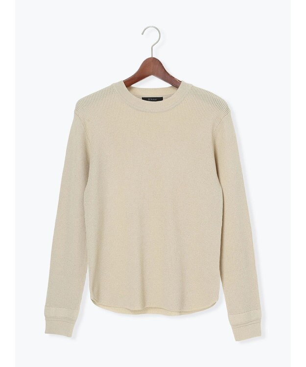 Te chichi チャーム付きワッフルニットプルオーバー ベージュ