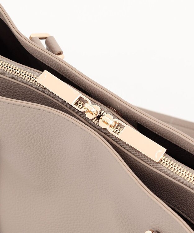 LA BAGAGERIE ベーシック　フェイクレザートート グレージュ