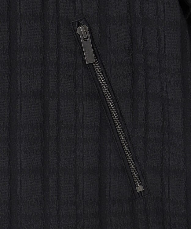 JOSEPH HOMME グレンチェックジャガードストレッチ  フ―ディーブルゾン ブラック系