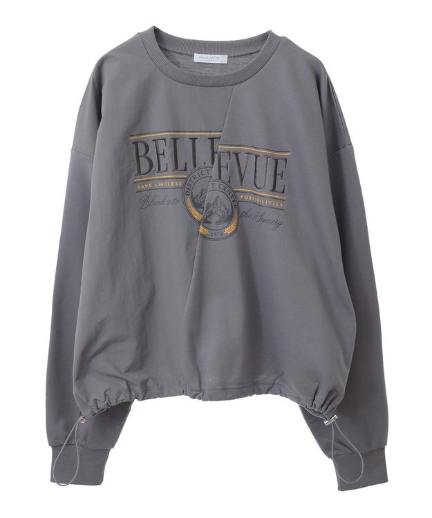 Green Parks リメイク風ナイロンドッキングプルオーバー Gray