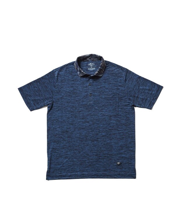 JOSEPH ABBOUD MOUNTAIN 【UNISEX】クールスキンガードポロシャツ ネイビー系