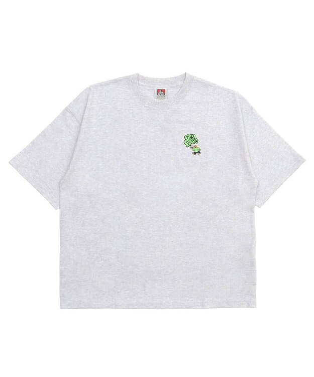 WEGO 【ユニセックス着用ITEM/SMLサイズ展開】別注BENDAVISワンポイントT（SS） アッシュグレー