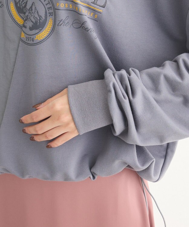 Green Parks リメイク風ナイロンドッキングプルオーバー Gray