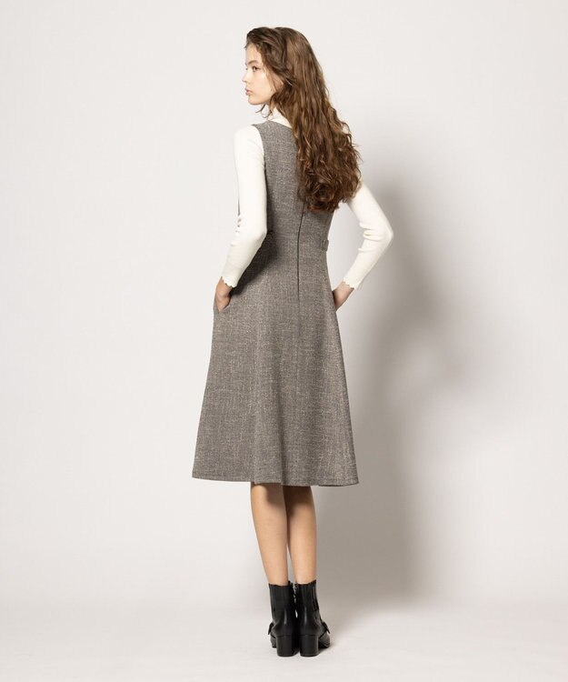 TOCCA 【洗える】SPARKLY THINGS ジャンパースカート ブラック×オフ系5