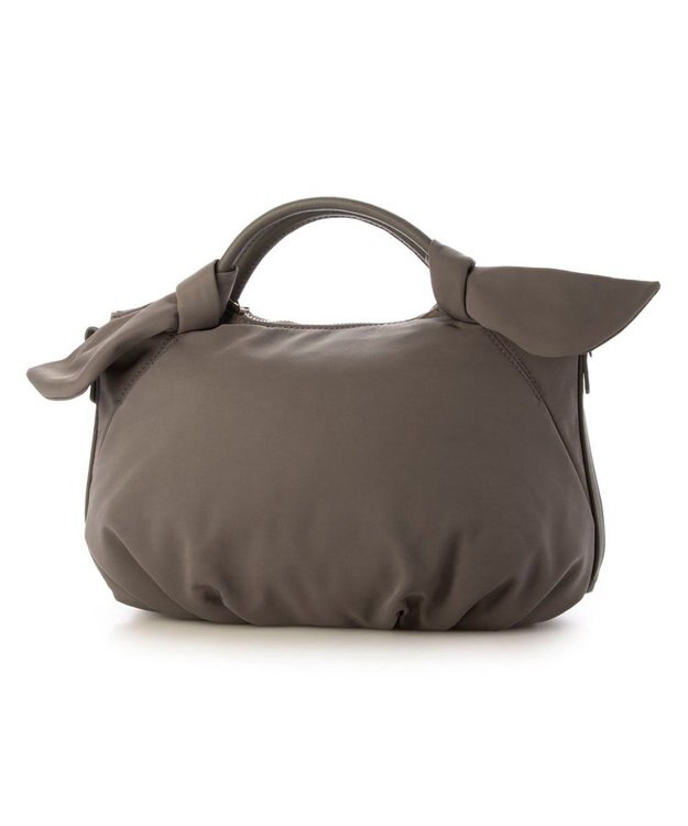 UNBILLION カシュカシュ cachecache / 下がりリボンナイロン2wayミニトートバッグ GY