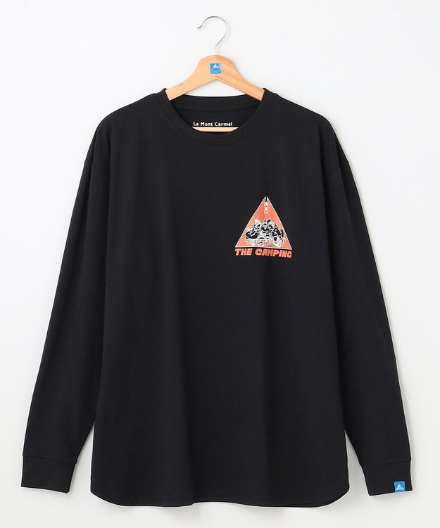 SHARE PARK MENS 【UNISEX】UVカット アートコラボロングTシャツ〈CAMP〉（L・XLサイズ） ブラック