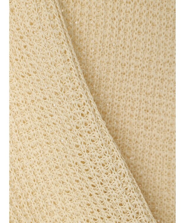 Green Parks ざっくりメッシュニットチュニック Beige