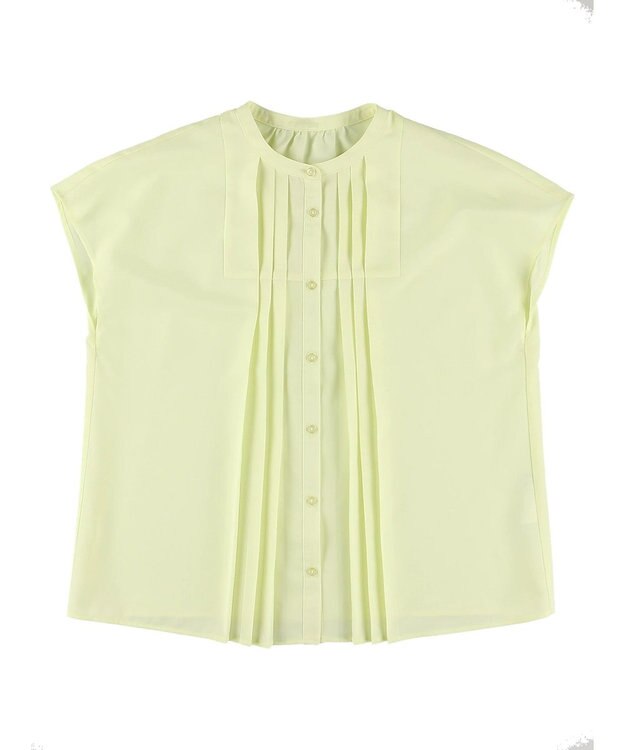 earth music&ecology タックデザインブラウス Yellow