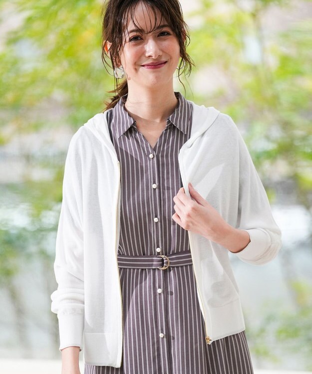 ANY SIS エアリー ニットフーディー オフ