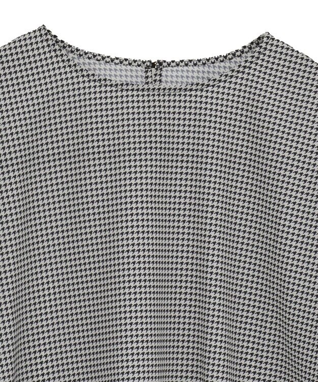 YECCA VECCA 2wayボリューム袖ブラウス Hounds Tooth