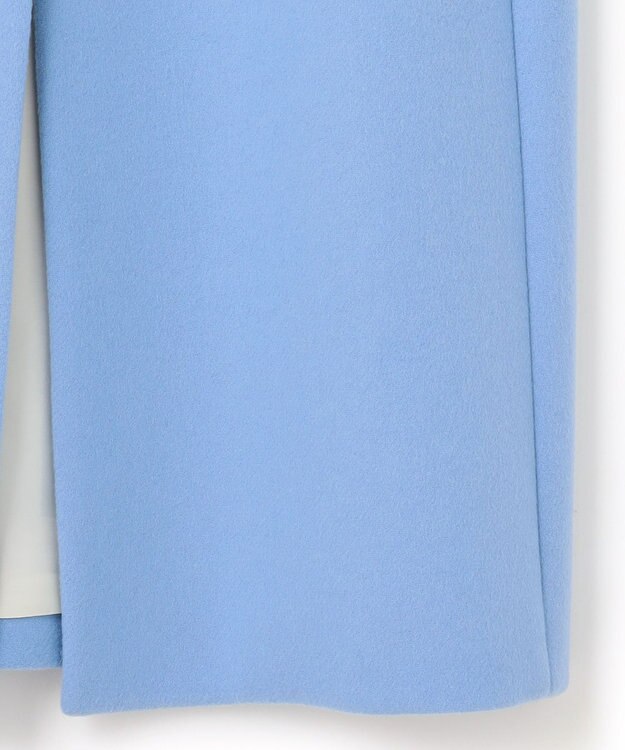 BEIGE， 【S-size】PASSY / ノーカラーロングコート Sax