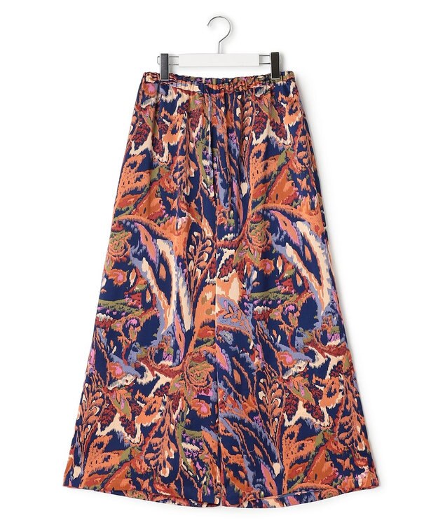 J.PRESS YORK STREET 【WOMEN】プリントリラックスワイドパンツ ネイビー系5