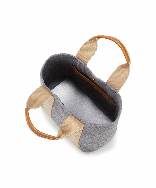 TOPKAPI 【TREASURE TOPKAPI】イタリアンフェルト ラメテープ トートバッグ 2023 グレー