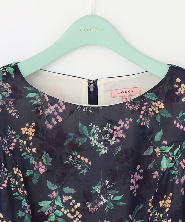 TOCCA 【洗える！】WATERCOLOR HARMONY ドレス ネイビー系