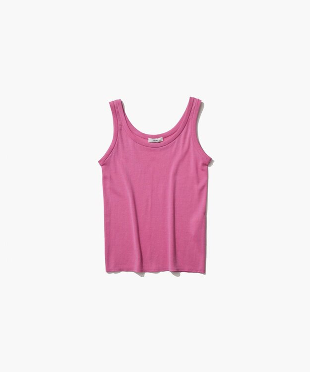ATON FRESCA CIRCULAR RIB | タンクトップ PINK