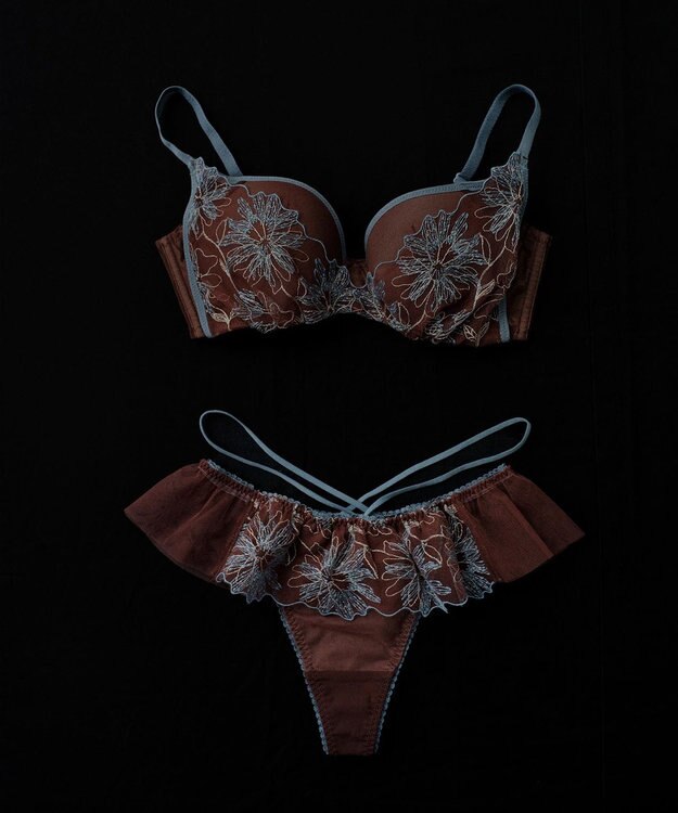 AMPHI 【otona MUSE WEB掲載】 ノンワイヤーブラ 谷間をメイク カップがバストにフィット 【BRAGENIC ブラジェニック ぴたっとフィットタイプ】 BMI257 アンフィ／ワコール ブラウン