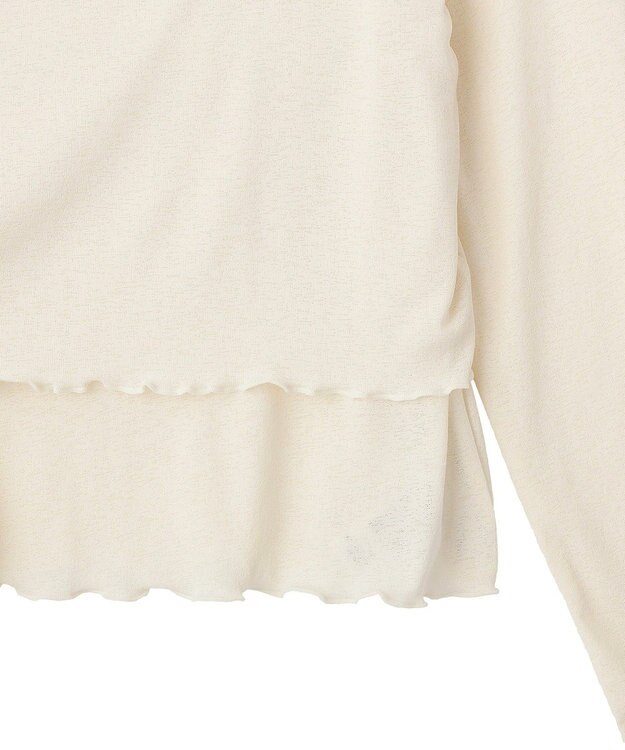 earth music&ecology 【SET2点】ツイストキャミレイヤードカットソー Ivory