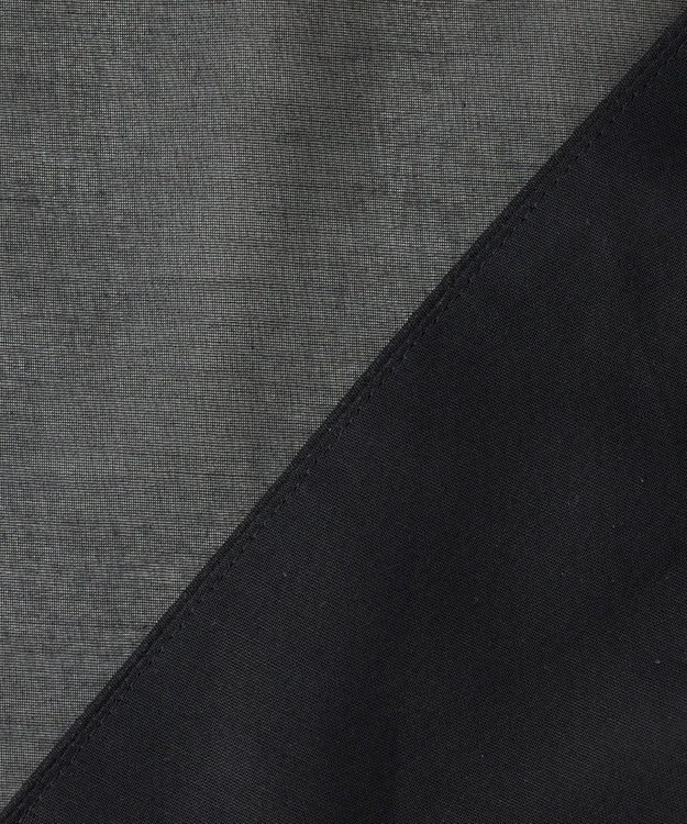 23区 L 【エステータ】コットンオーガンジー ブラウス ブラック系