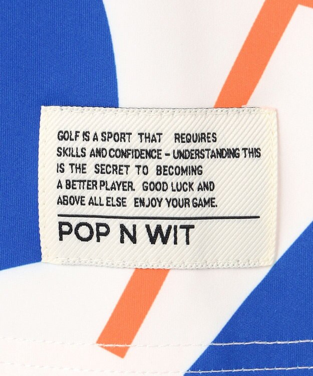 PW CIRCULUS 【MEN】ＤＯＶＥ柄モックネック ゴルフ スカイブルー系5