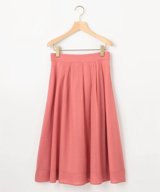 組曲 カラーボイル フレアスカート ピンク系