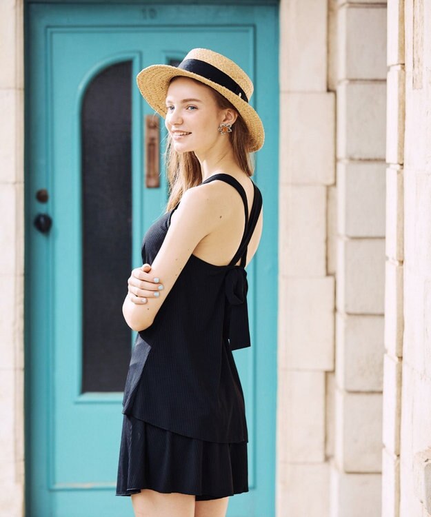 San-ai Resort（三愛水着楽園） WEB限定商品　タンキニキュロパンセット水着　9M・11L　【San-ai Resort（サンアイリゾート）】 ブラック