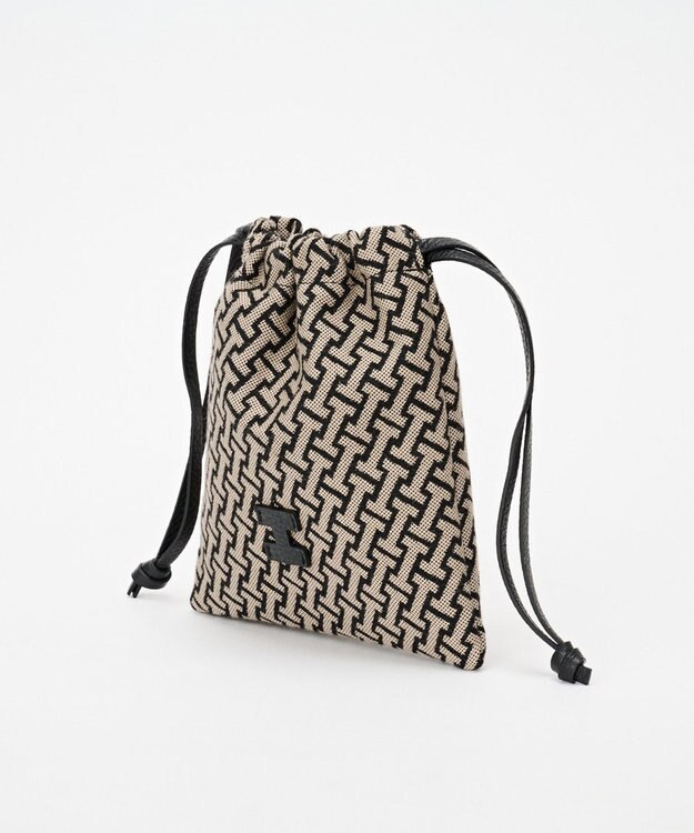 IACUCCI モノグランマ ポーチ JACQUARD/CERVO ブラック