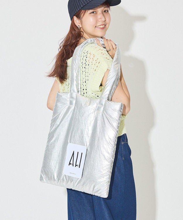 AMERICAN HOLIC 26AWパテッドホリホリトートバッグ Silver
