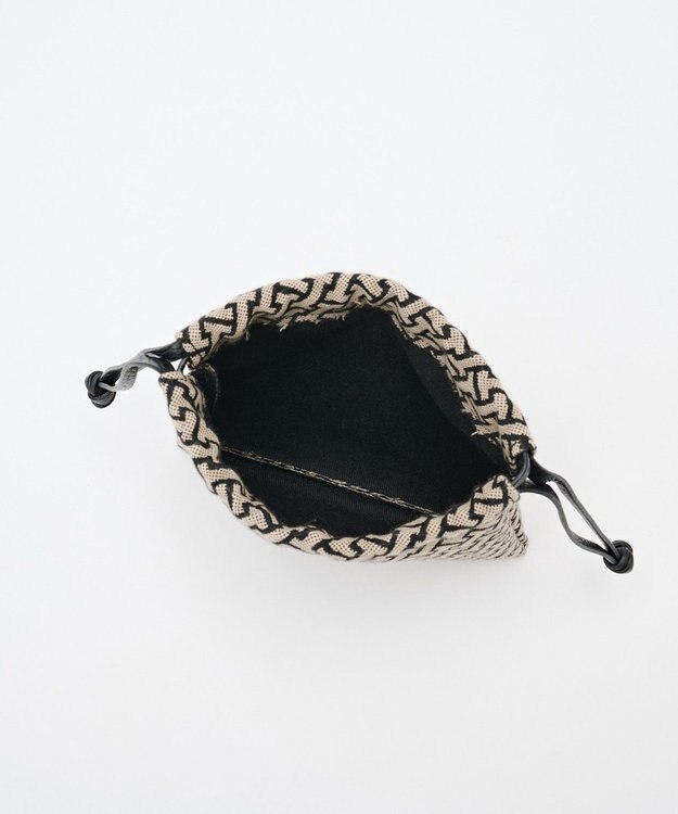 IACUCCI モノグランマ ポーチ JACQUARD/CERVO ブラック