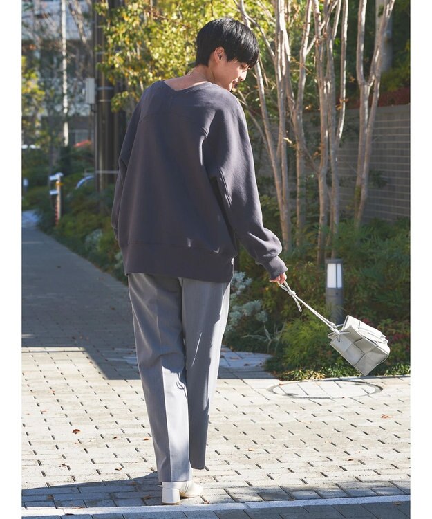 AMERICAN HOLIC バックＶラグランスウェット Charcoal Gray