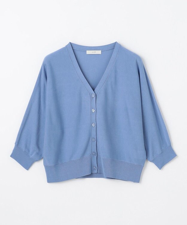 ANY L 【接触冷感/UVカット/抗菌防臭/手洗い可/アンチピリング】ファンクションカーディガン ブルー