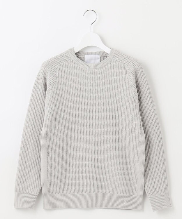 23区GOLF 【23Fondation/WOMEN】ワッフル ニット ライトグレー系