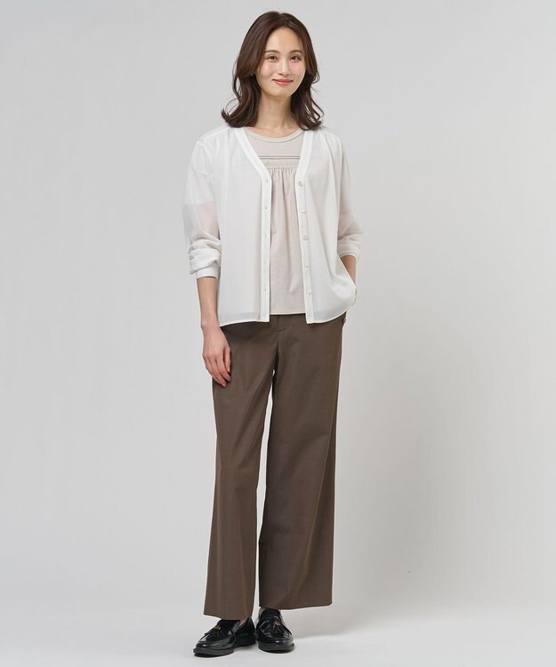 J.PRESS LADIES S 【一枚で着映え】ツイスティロ クルーネック カットソー ベージュ系