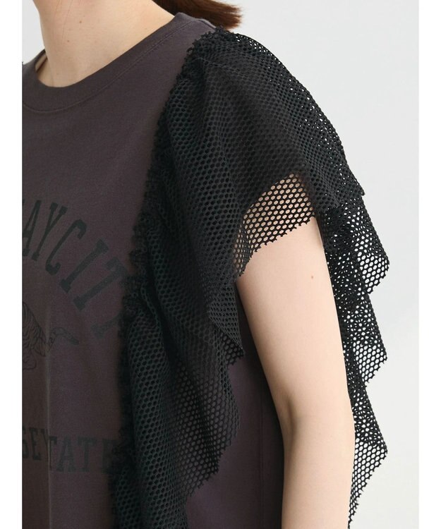 Green Parks ・ＳＵＧＡＲ　ＳＰＯＯＮ　ＴＩＧＥＲｐｔラッフルフレンチＴ Charcoal Gray