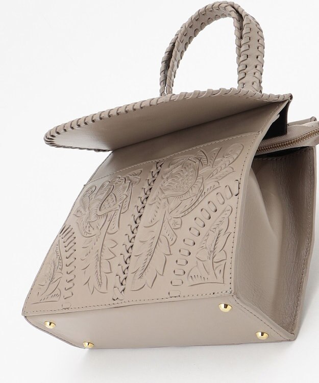 GRACE CONTINENTAL Mini satchel グレージュ