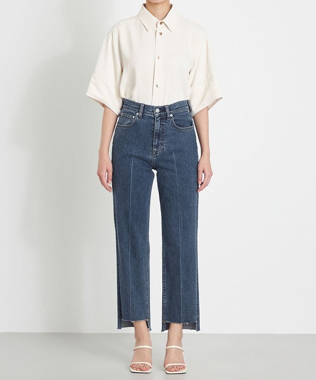 NAVE 【ReNAVE　洗える】ストレッチデニム ブルー