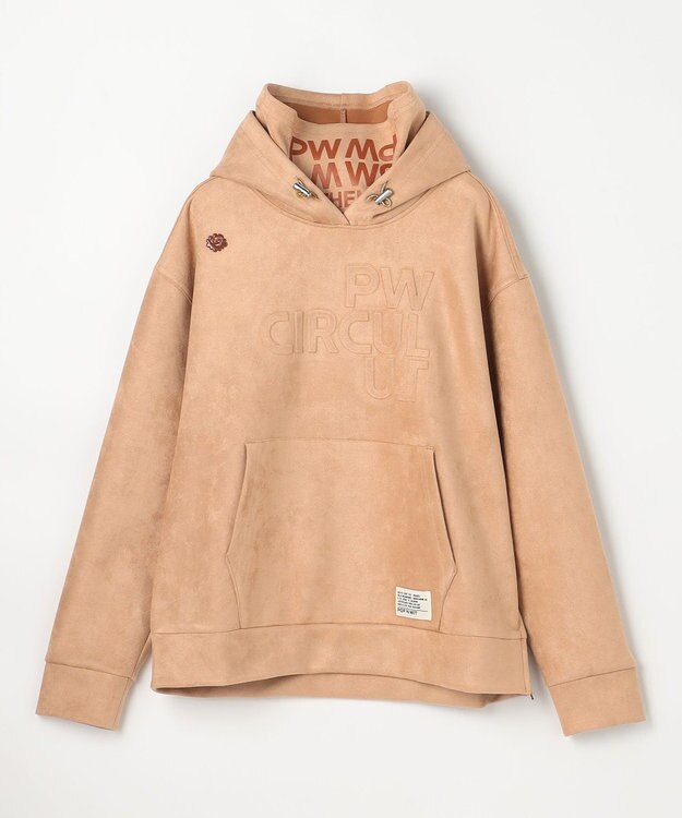 PW CIRCULUS 2025 NEW！【手洗い洗濯可】【WOMEN】スエードライク デタッチャブルフーディ ゴルフウェア レディース ベージュ系