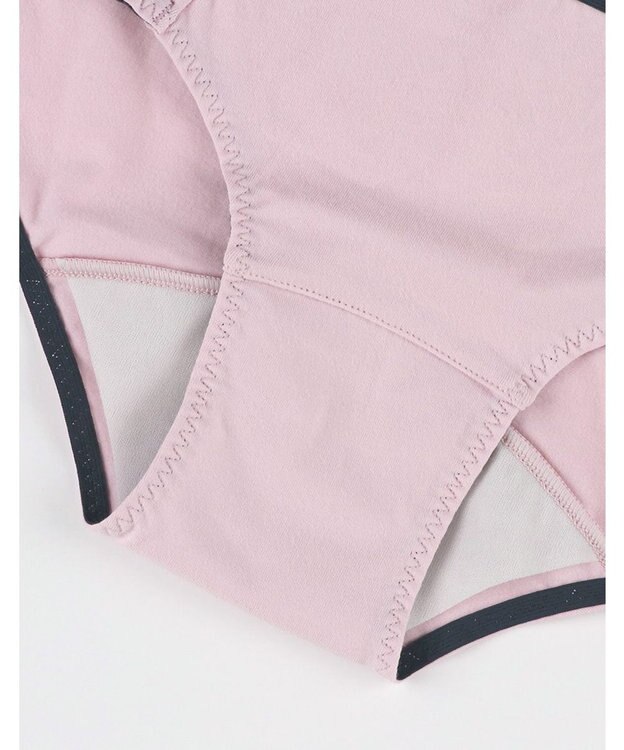 une nana cool 綿ベア天竺 カラーブロッキング サニタリーショーツ ピンク