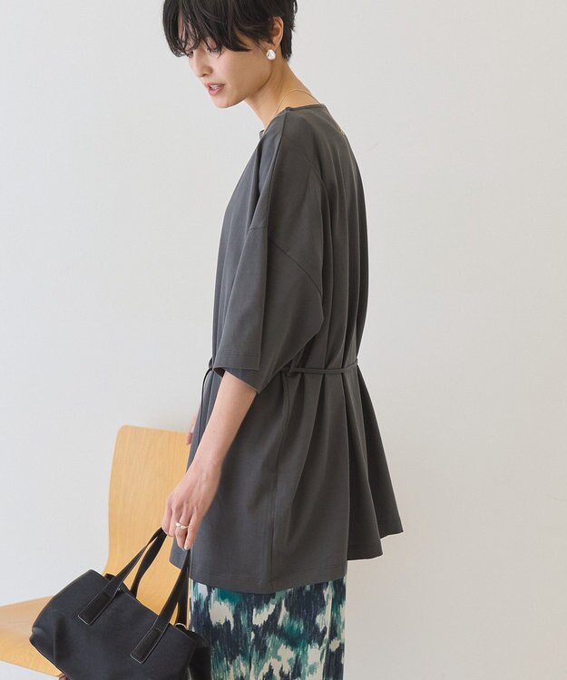 AMERICAN HOLIC 【2WAY】バックタックチュニック Charcoal Gray