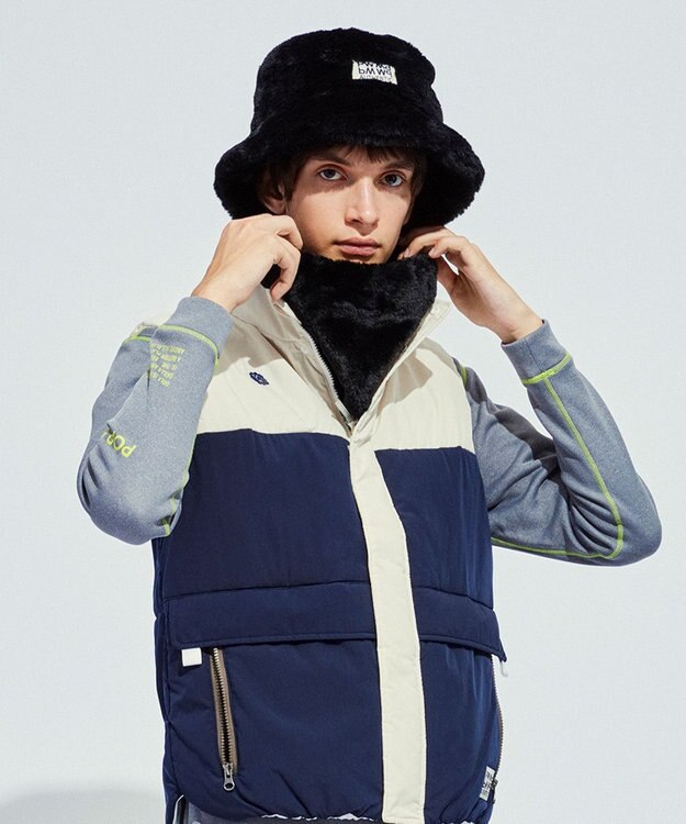 PW CIRCULUS 【UNISEX】フェイクファーバケハ ブラック系