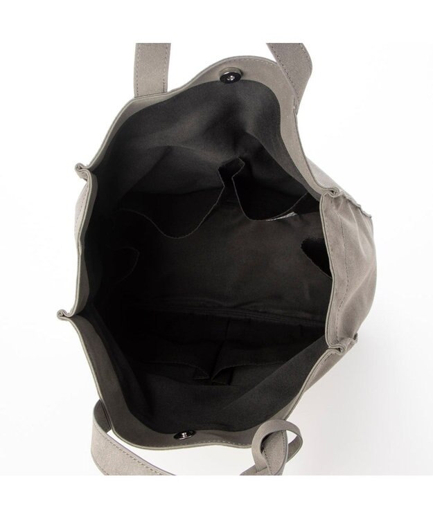 UNBILLION カシュカシュ cachecache / スエード調ショッパートートバッグ ダークグレー