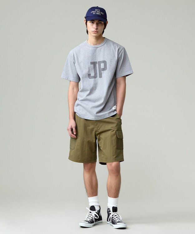 J.PRESS MEN 【NYUZELESS】JP グラフィック Tシャツ ライトグレー系